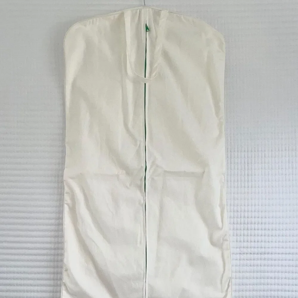 Bottega Veneta Garment Bag Cream Canvas Cotton Protective Closet Storage Cover
